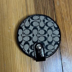 Coach hand pocket mirror